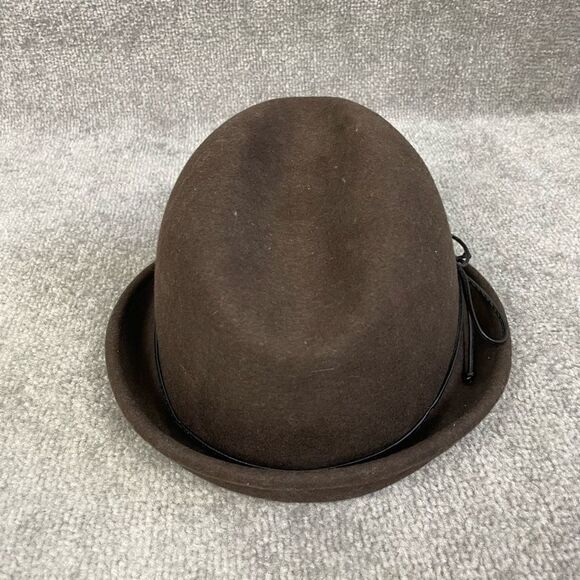Scala Collezione Women’s One Size Brown Wool Felt Hat Flapper Style - Picture 3 of 5